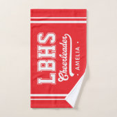 Custom School Initials, Personalized Cheerleader ハンドタオル (ハンドタオル)