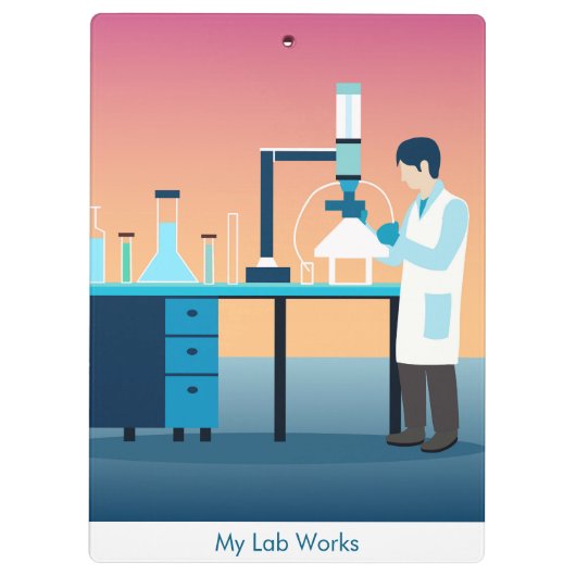 Custom Science Lab Student  クリップボード (裏面)