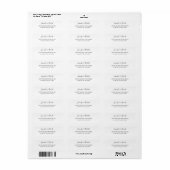 Custom Script Couple Newlyweds Mr and Mrs Return  ラベル (フルシート)