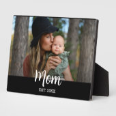 Custom Script Mom Est. Photo  フォトプラーク (側面)