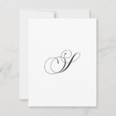 Custom Script Monogram "S" ノートカード (正面)