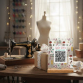 Custom Seamstress Tools QR Code Business Sign アクリルサイン