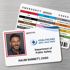 Custom Security Hospital Employee Photo ID Badge バッジ