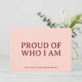 Custom Self-Esteem & Confidence Gift Card for Her シーズンカード (スタンド正面)