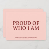 Custom Self-Esteem & Confidence Gift Card for Her シーズンカード (正面/裏面)