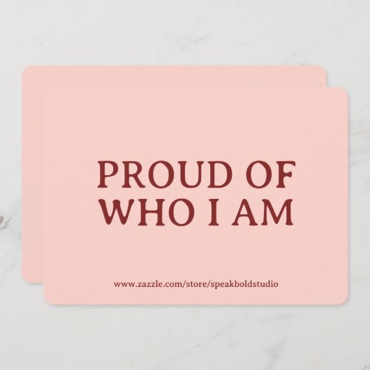 Custom Self-Esteem & Confidence Gift Card for Her シーズンカード (正面/裏面)