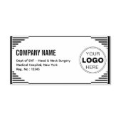 Custom Self-Inking Return Address| Business Logo  セルフインキングスタンプ (デザイン)