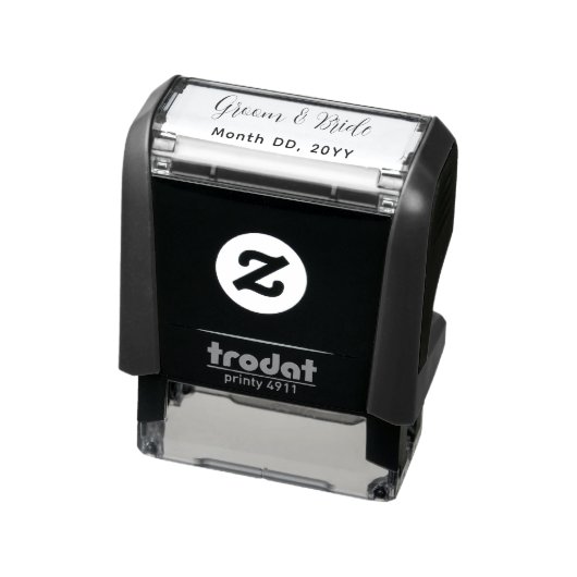 Custom Self Inking Stamp for Couples Names Date セルフインキングスタンプ (商品)