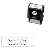 Custom Self Inking Stamp for Couples Names Date セルフインキングスタンプ (インサイチュ)