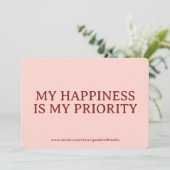 Custom Self-Love and Confidence Gift Card for Her シーズンカード (スタンド正面)