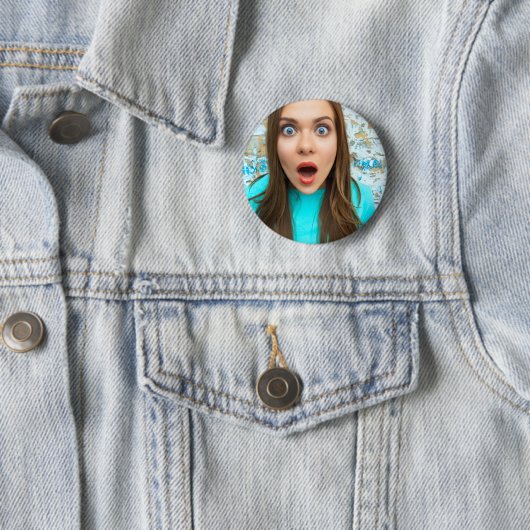 Custom Selfie | Upload Your Face Fun Design 缶バッジ (インサイチュ)