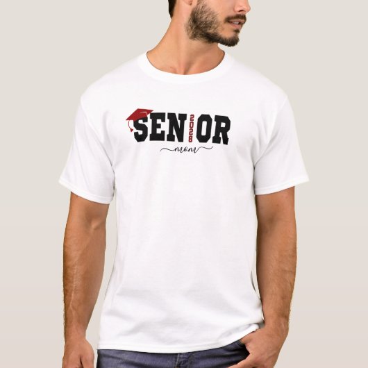 Custom Senior 2026 Mom Shirt, Graduation Gift Tシャツ (正面)