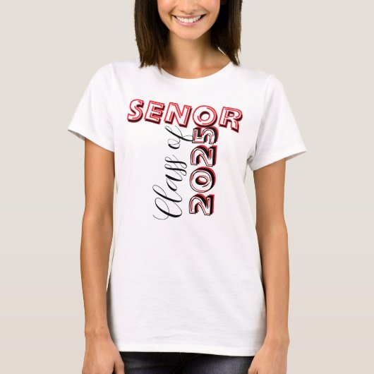 Custom Senior Class of 2025 graduation Tシャツ (正面)