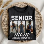 Custom Senior Mom Graduation Photo & Name Tシャツ