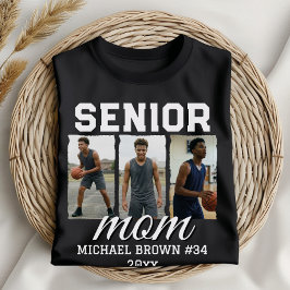 Custom Senior Mom Graduation Photo & Name Tシャツ
