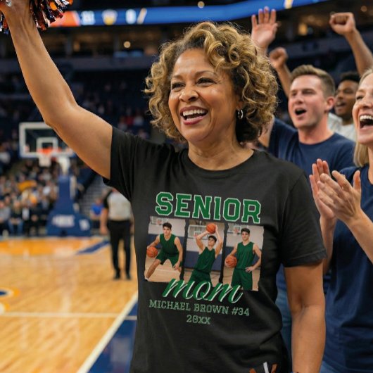 Custom Senior Mom Graduation Photo & Name Tシャツ