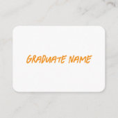 Custom Senior Photo Graduation Announcement  エンクロージャーカード (裏面)