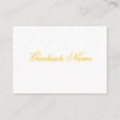 Custom Senior Picture Graduation Invitation Insert エンクロージャーカード (裏面)