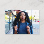 Custom Senior Picture Graduation Invitation Insert エンクロージャーカード (正面)