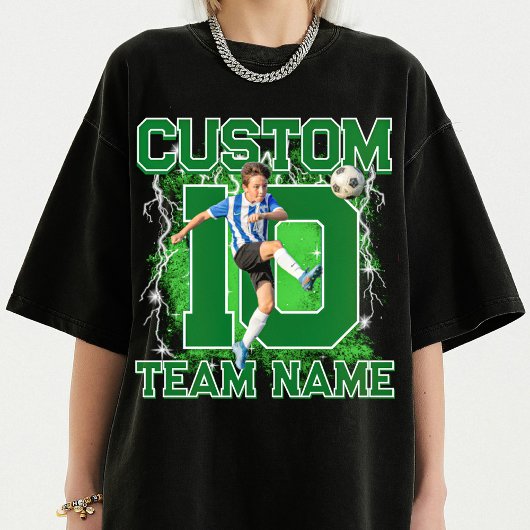 Custom senior soccer player, team name & number  tシャツ