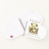 Custom Sepia Jesus Heart Minimalist Notebook ノートブック (内部)