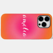 Custom Serif Name Phone Case – Bold Gradient  Case-Mate iPhoneケース (裏面 (横))