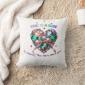 Custom She Is A Gem Heart Gemstone Gift クッション (ブランケット)