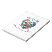 Custom She Is A Gem Heart Gemstone Gift ノートパッド (回転)