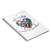 Custom She Is A Gem Heart Gemstone Gift ノートブック (右側)