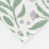 Custom sherpa baby blanket with personalized name. フリースブランケット (角)