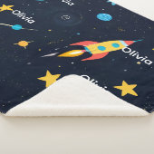 Custom Sherpa Blanket – Add Your Name シェルパブランケット (3/4)