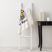 Custom Sherpa Blanket | Retro Octopus Name & Text シェルパブランケット (インサイチュ)