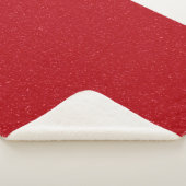 Custom Sherpa Blanket – Tomato Red Noise Texture シェルパブランケット (3/4)
