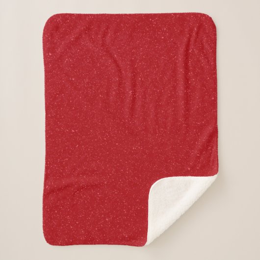 Custom Sherpa Blanket – Tomato Red Noise Texture シェルパブランケット (正面)