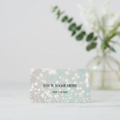 Custom Shimmering Bokeh 名刺 (スタンド正面)
