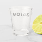 Custom Shot Glass Blank Template - 1.5oz ショットグラス (裏面)