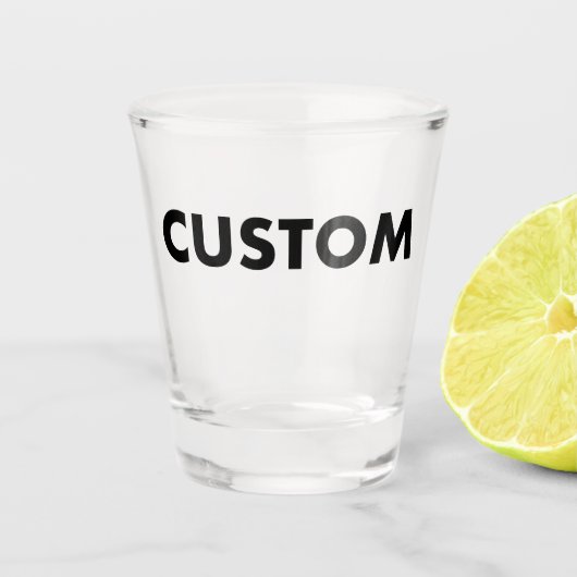 Custom Shot Glass Blank Template - 1.5oz ショットグラス (正面)