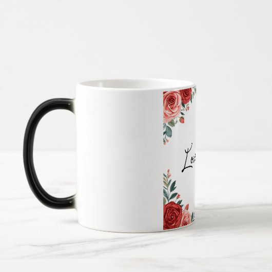 Custom Signature Handwriting Art Personalized Reci モーフィングマグカップ (左)