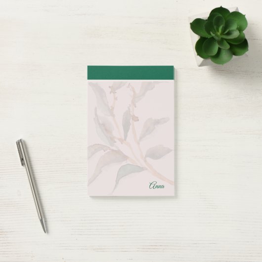 Custom simple background natural green  ポストイット (オフィス)