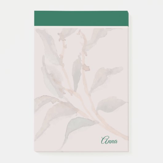 Custom simple background natural green  ポストイット (正面)