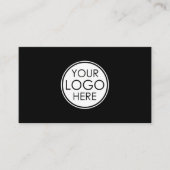 Custom Simple Minimalist Logo Black 名刺 (正面)