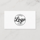 Custom Simple Minimalist Logo White 名刺 (正面)