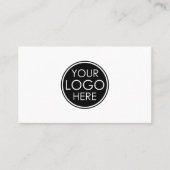 Custom Simple Minimalist Logo White 名刺 (正面)