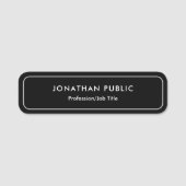 Custom Simple Template Upload Your Logo or Photo 名札 (正面)