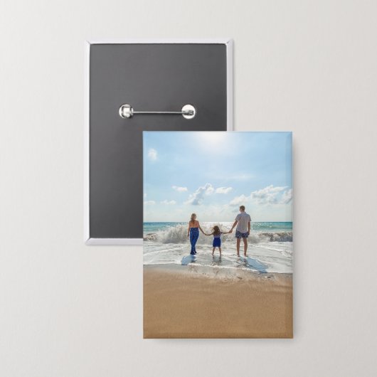 Custom Single Photo Personalized  缶バッジ (正面/裏面)