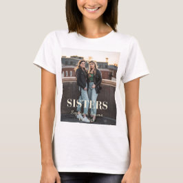 Custom Sisters Photo – Personalized T-Shirt Gift Tシャツ