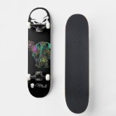 Custom Skateboard Deck - "Elephant Druid" スケートボード (正面)