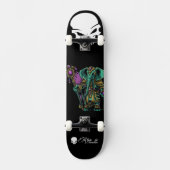 Custom Skateboard Deck - "Elephant Druid" スケートボード (正面)