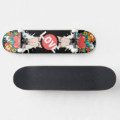 Custom Skateboard Deck - "Hands with Heart" スケートボード (横)