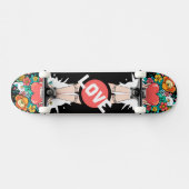 Custom Skateboard Deck - "Hands with Heart" スケートボード (横)